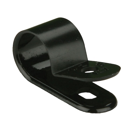 Install Bay Cable Clamp, Plastic, 1/2 in Bundle Dia., Black, 100 PK BCC12